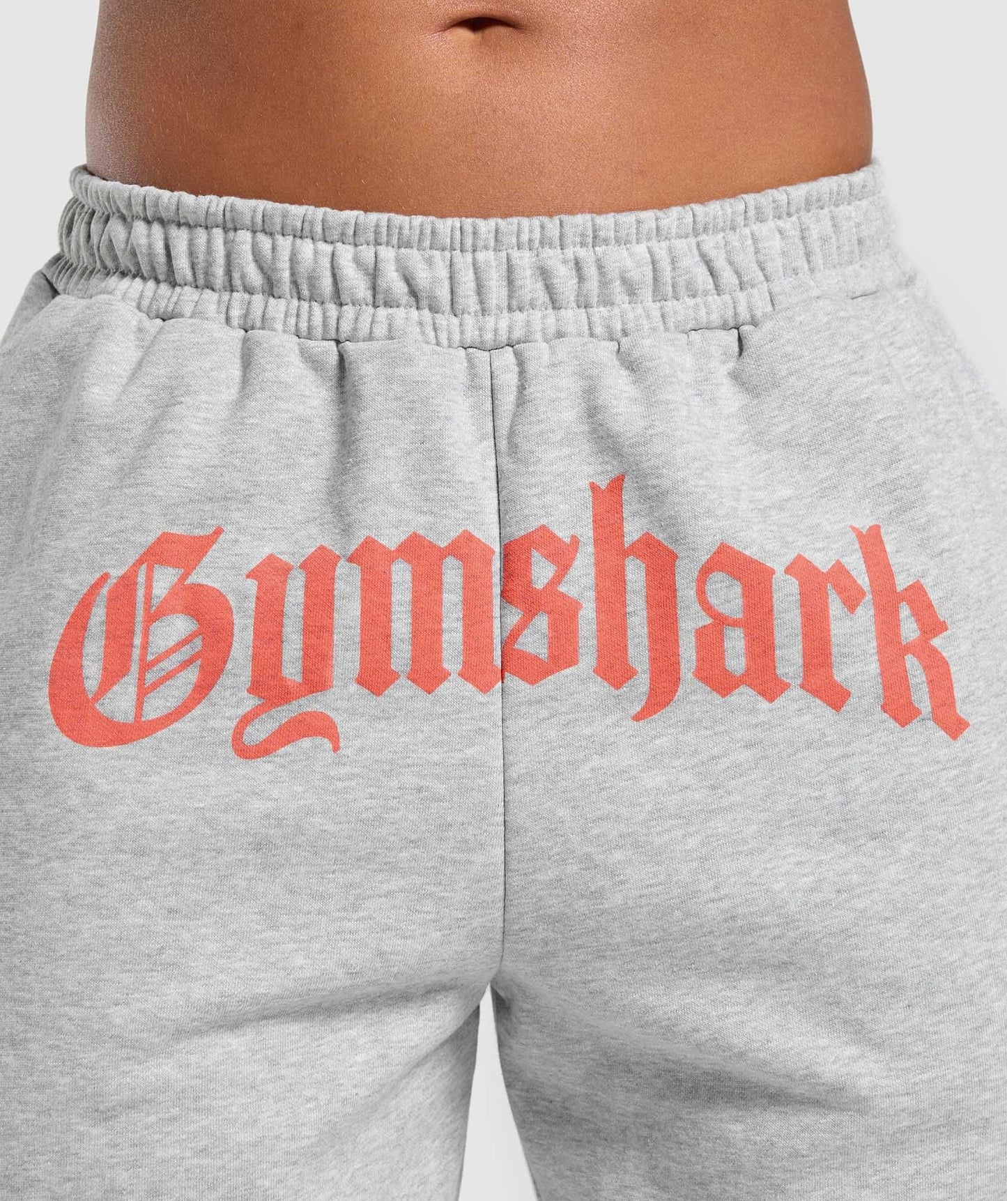 Gymshark Strength Department Graphic Joggers - Light Grey Core Marl
