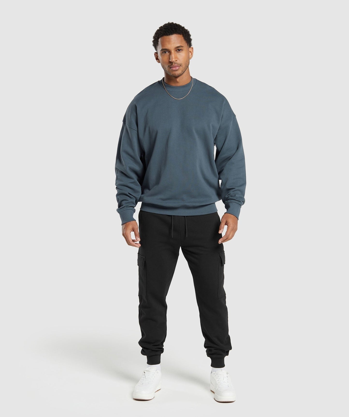 Gymshark Rest Day Essentials Crew - Titanium Blue