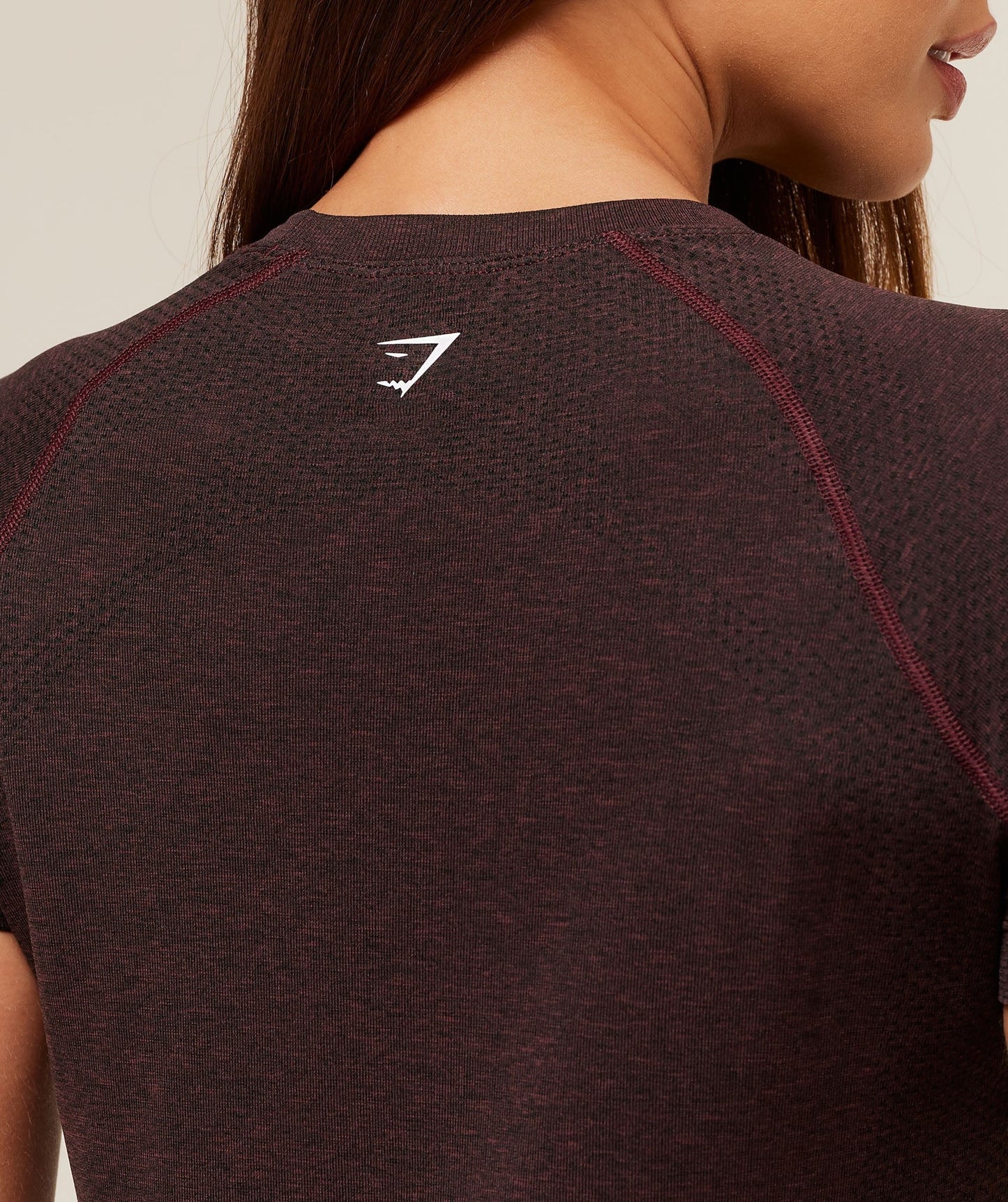 Gymshark Vital Seamless 2.0 Light T-Shirt - Rich Maroon/Marl