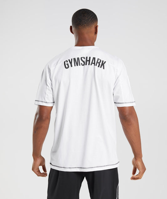 Gymshark Recess T-Shirt - White/Black