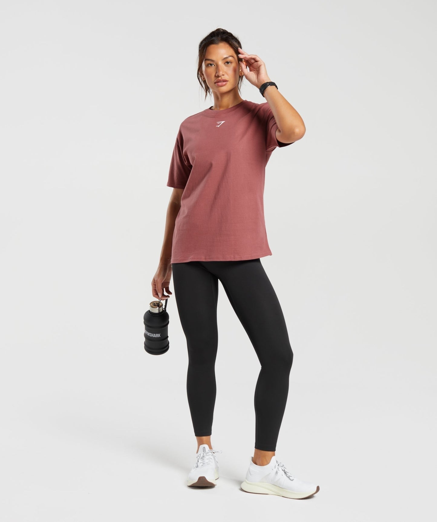 Gymshark Fraction Oversized T-Shirt - Soft Berry