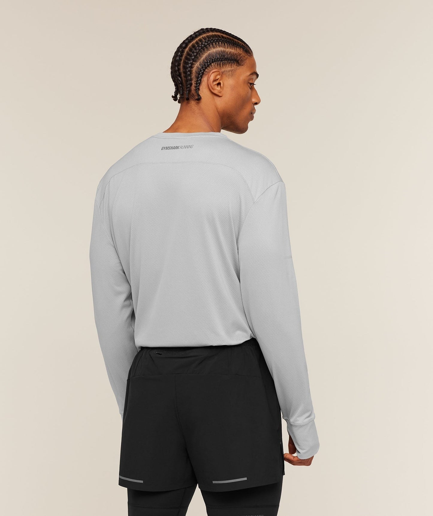 Gymshark Running Long Sleeve T-Shirt - Stratus Grey