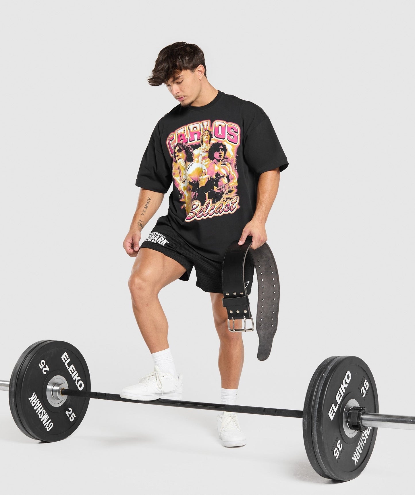 Gymshark Carlos Bootleg Graphic T-Shirt - Black