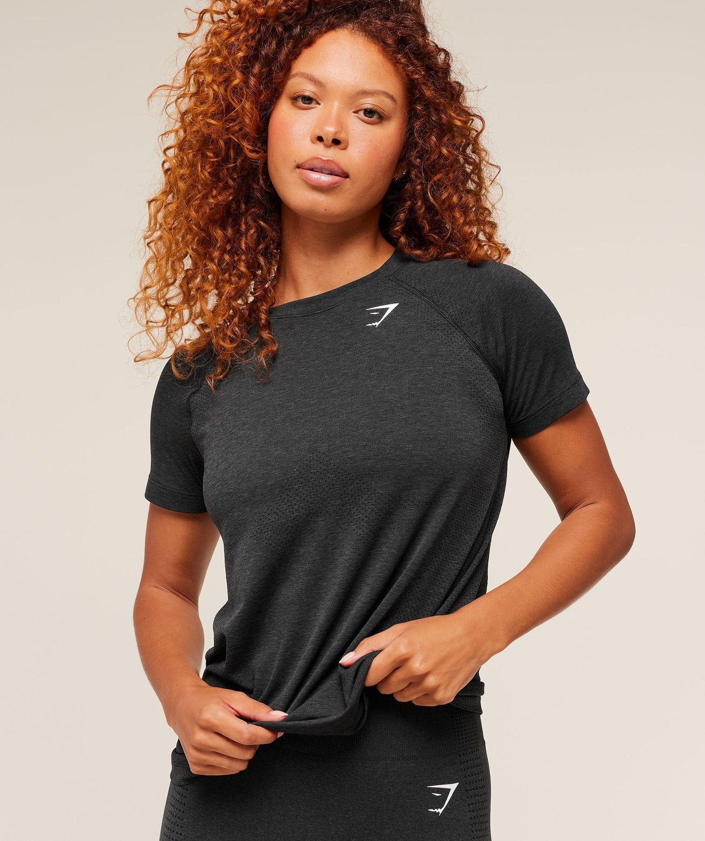 Gymshark Vital Seamless 2.0 Light T-Shirt - Black Marl