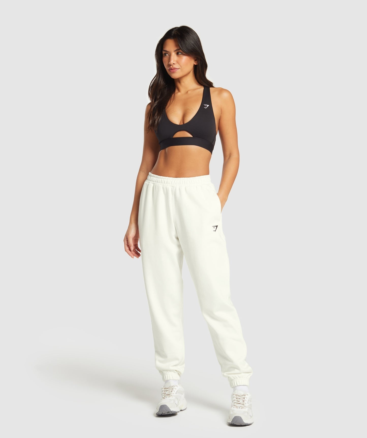 Gymshark Training Regular Fleece Joggers - Soft White