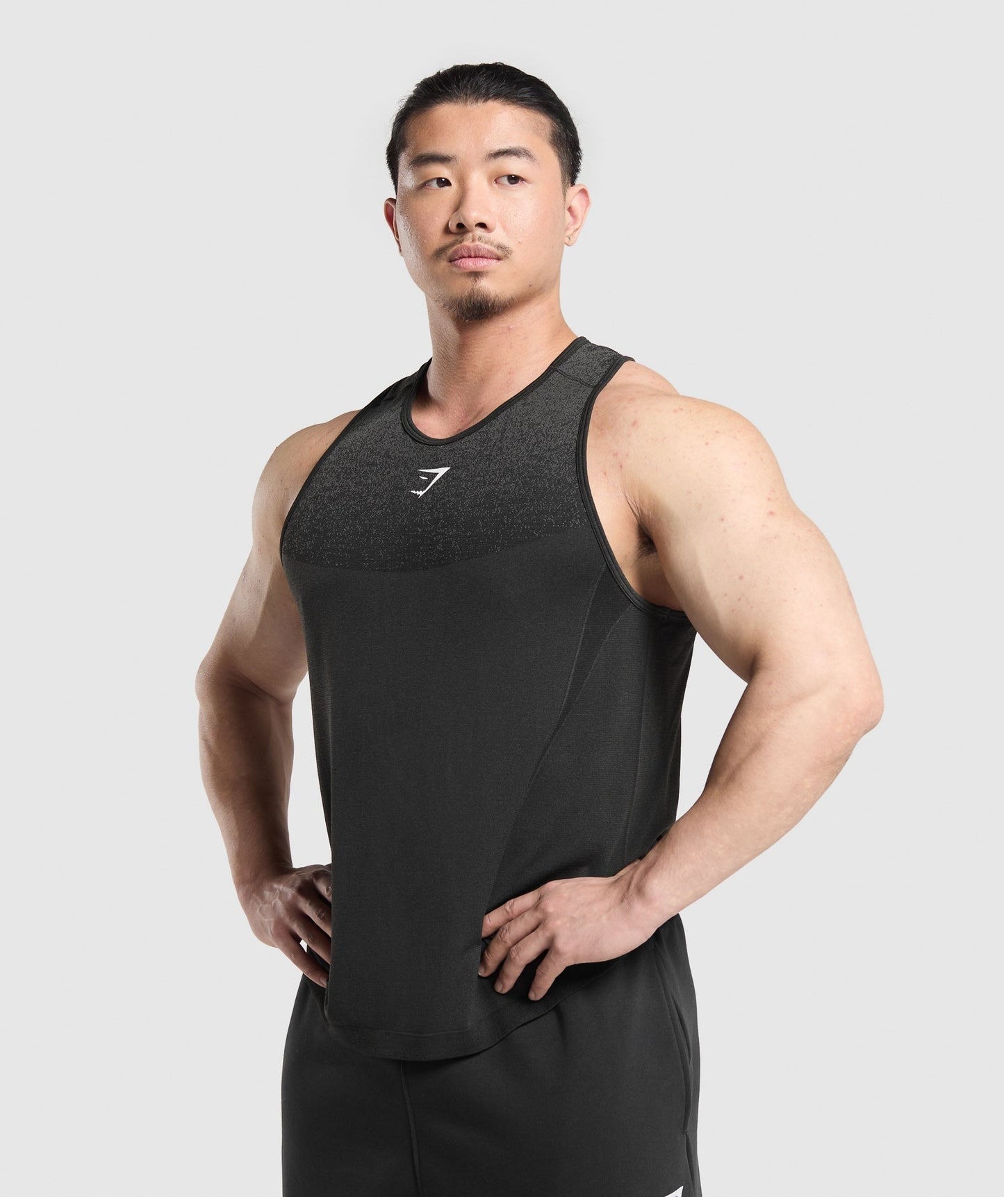 Gymshark Shadow Seamless Stringer - Black