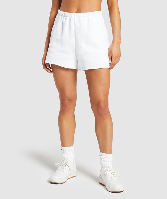 Gymshark Loopback Sweat Shorts - White