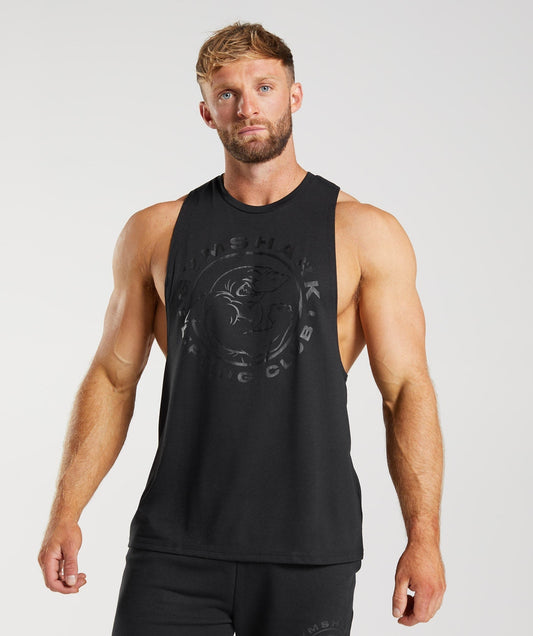 Gymshark Legacy Drop Arm Tank - Black