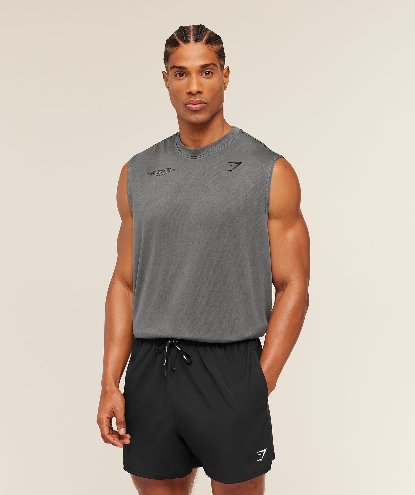 Gymshark Conditioning Club Washed Tank - Black/Wash