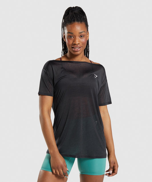 Gymshark Training Oversized Top - Black