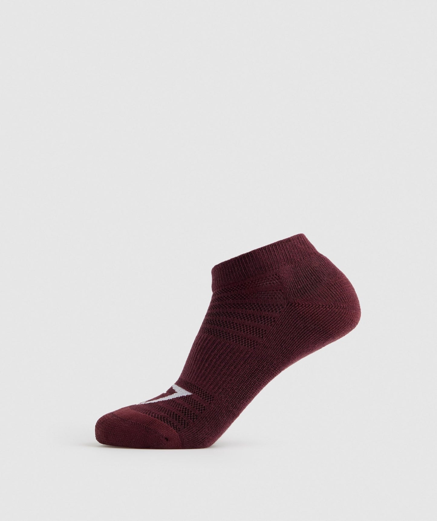 Gymshark Ankle Socks 3pk - Baked Maroon/Sweet Pink/White