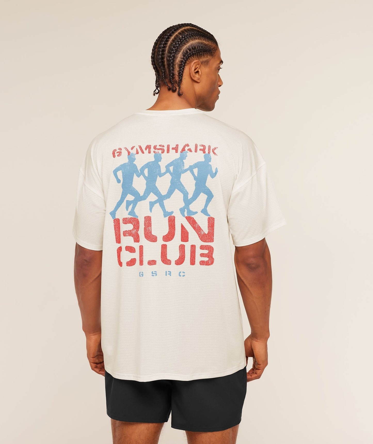 Gymshark GSRC Stencil Graphic T-Shirt - Soft White