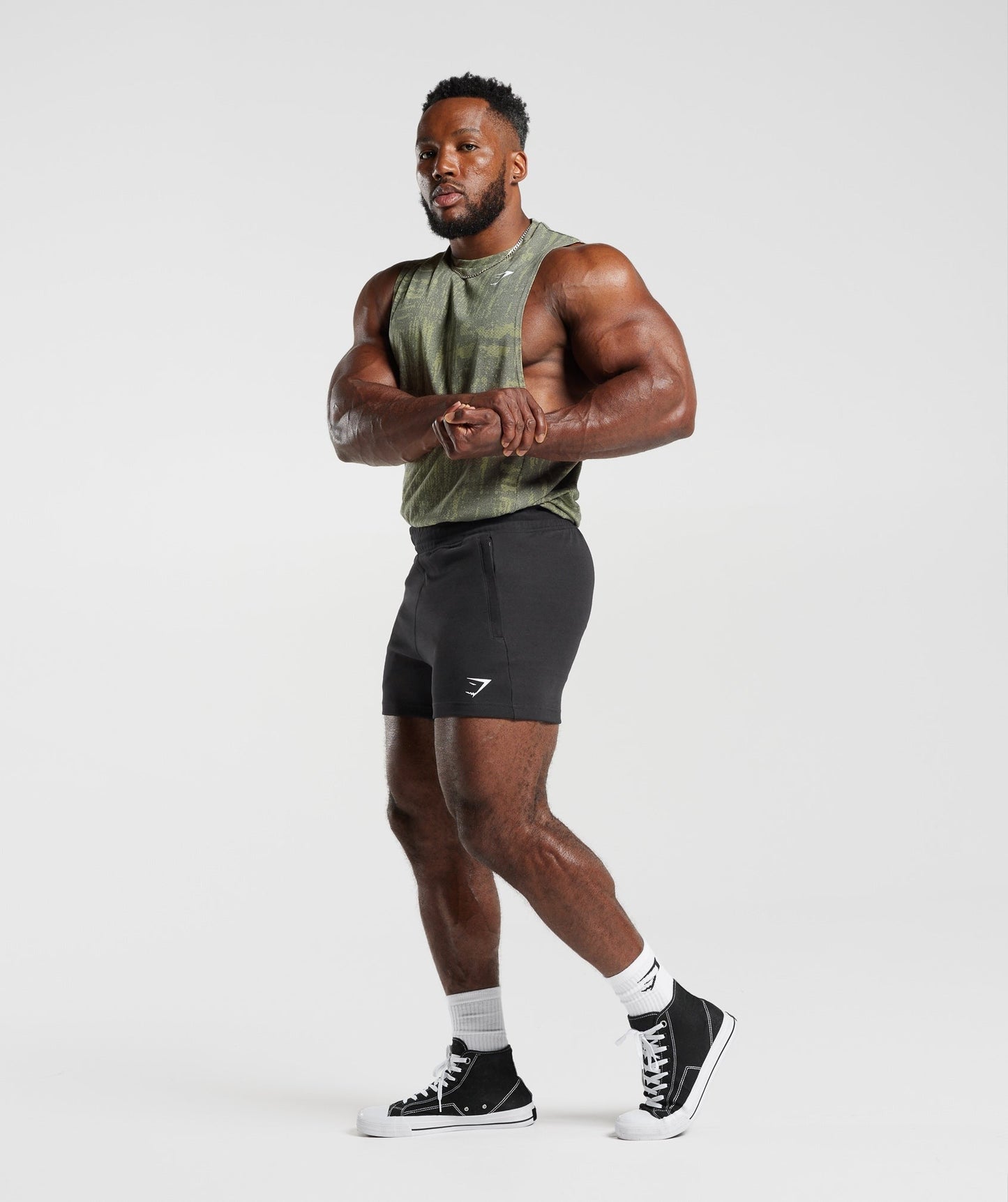 Gymshark React Drop Arm Tank - Dusk Green
