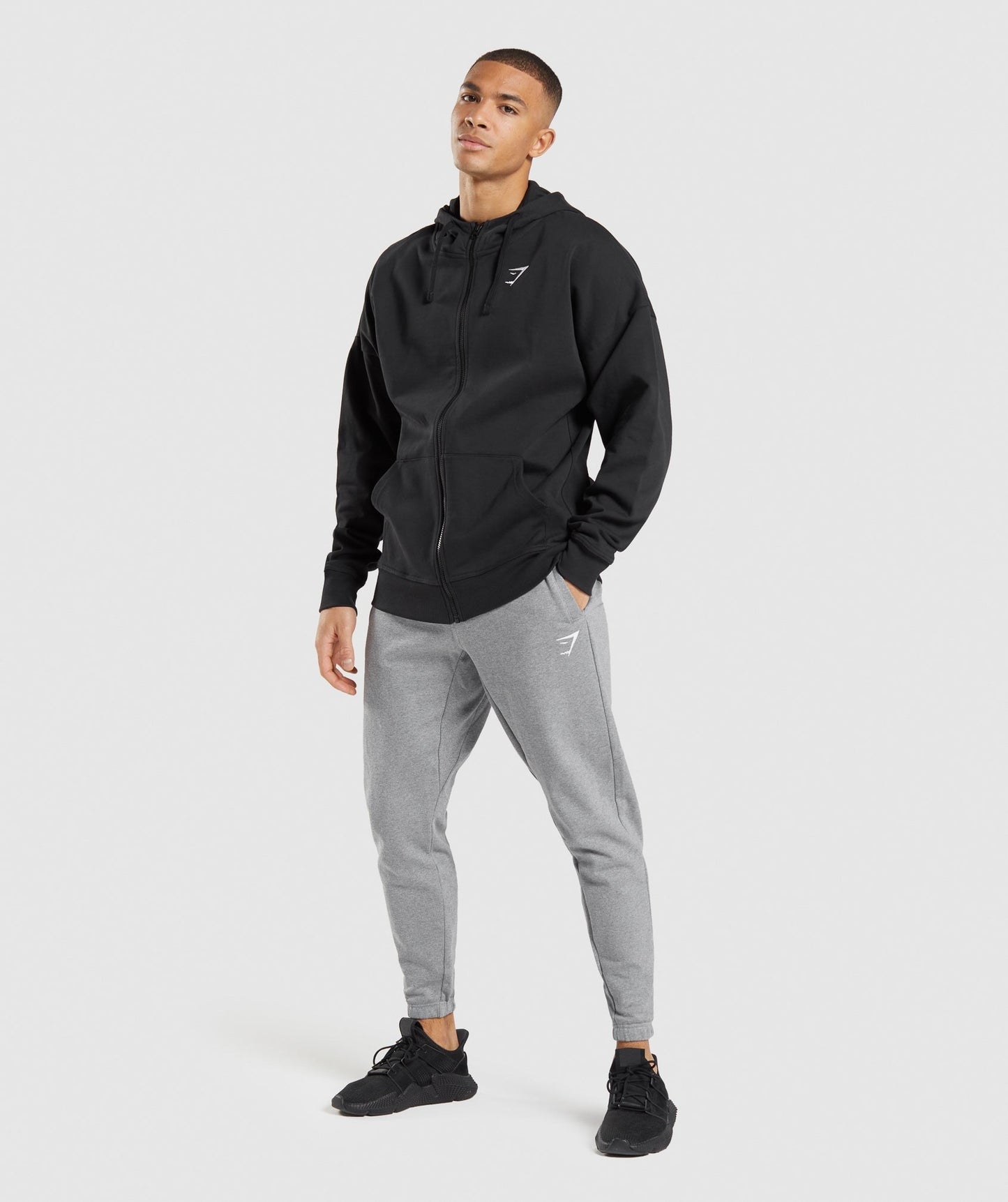 Gymshark Essential Zip Up Hoodie - Black