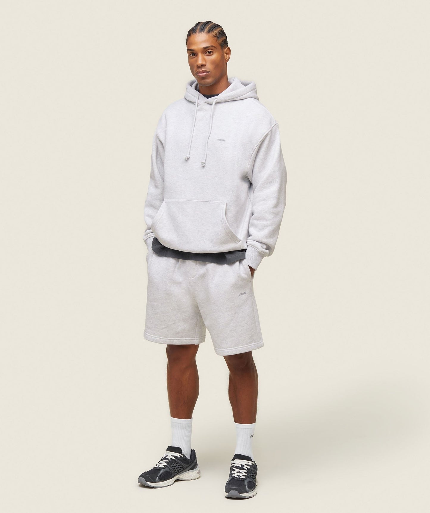 Gymshark everywear Relaxed Hoodie - Soft Grey Marl
