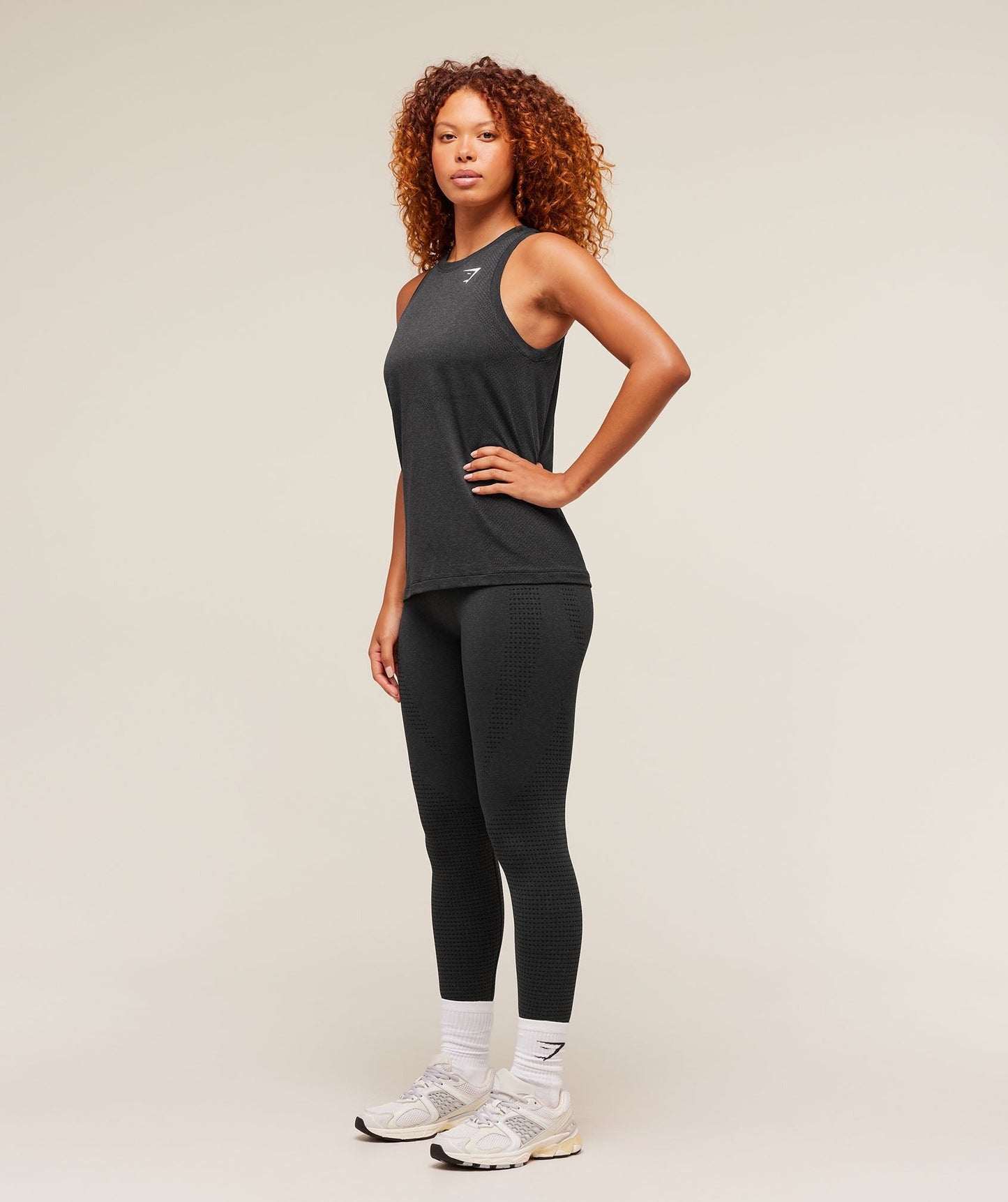 Gymshark Vital Light Tank - Black Marl