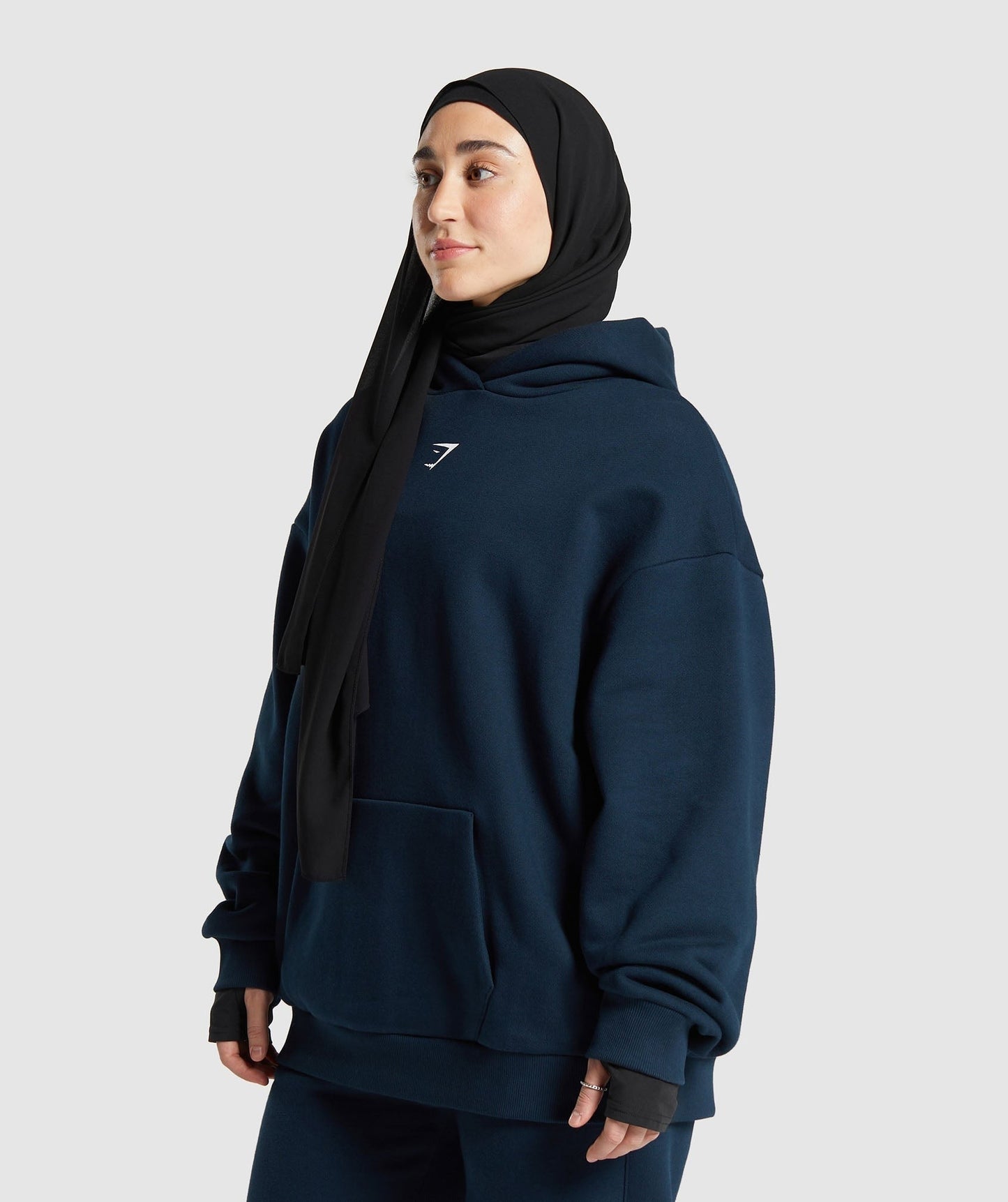 Gymshark GS X Leana Deeb Oversized Graphic Hoodie - Navy