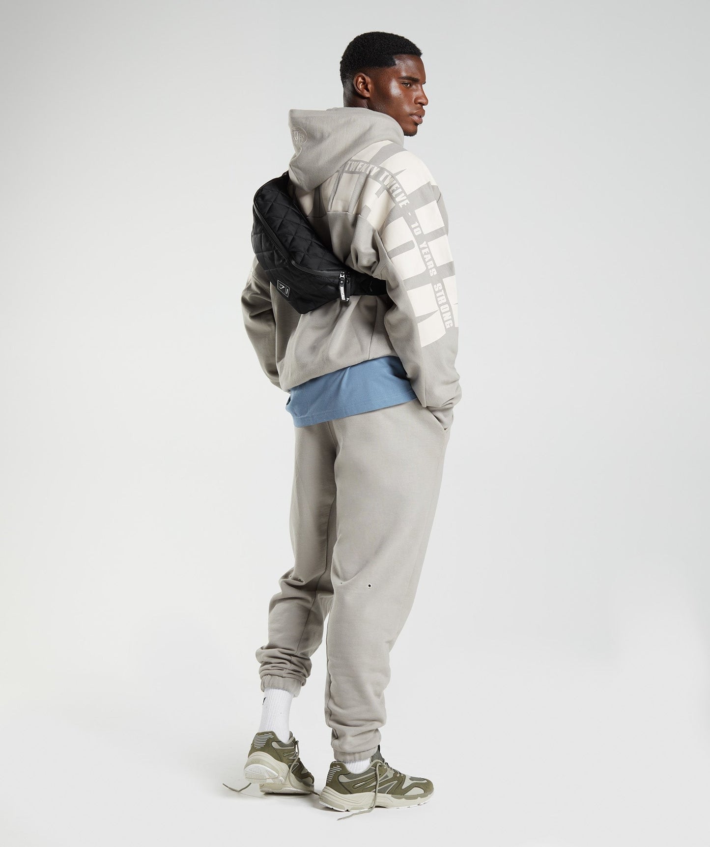 Gymshark GS10 Year Hoodie - Ecru Brown