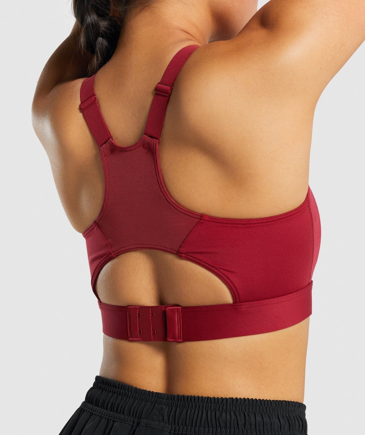 Gymshark Racer Back Sports Bra - Burgundy