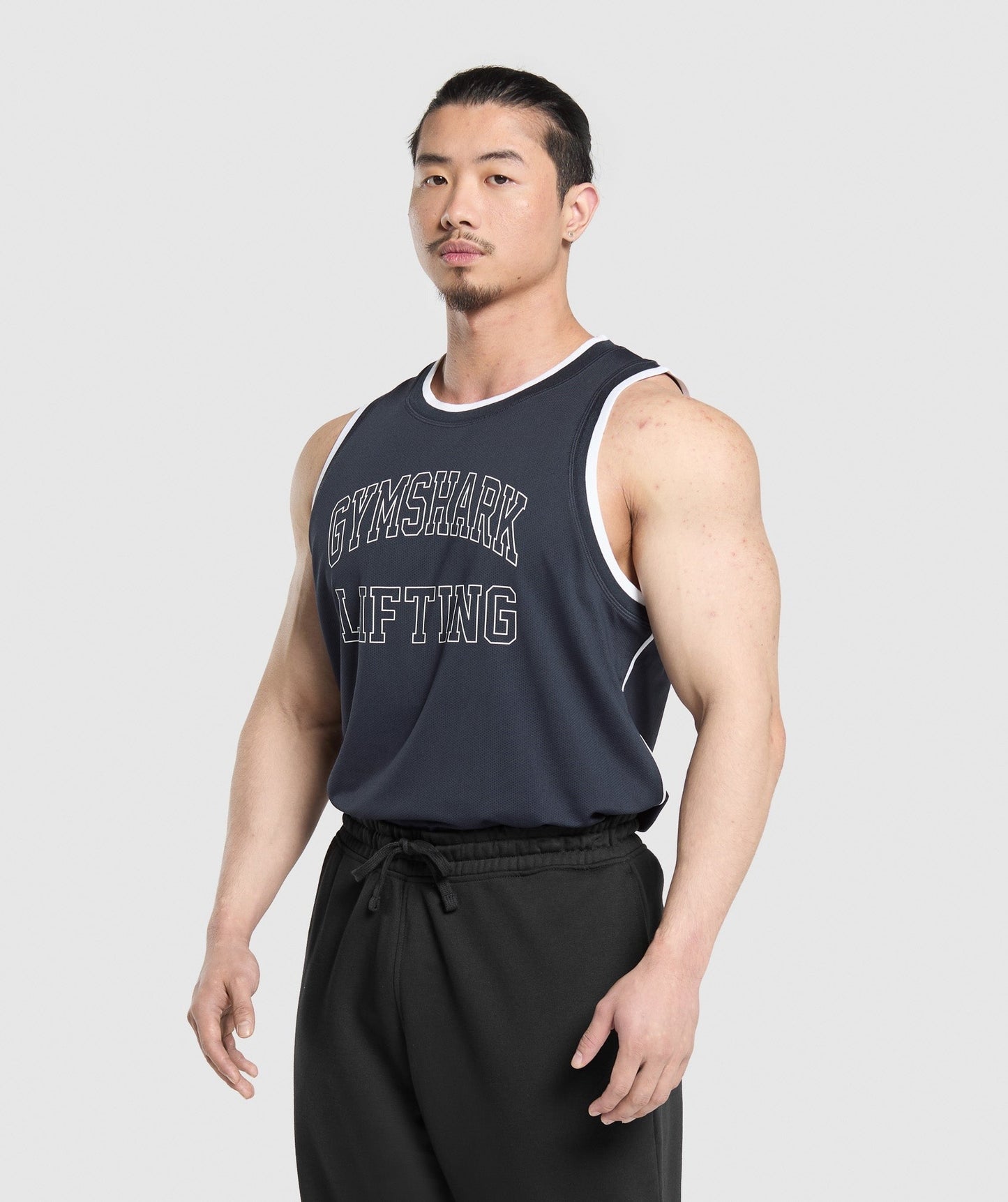 Gymshark Mesh Tank - Heavy Blue