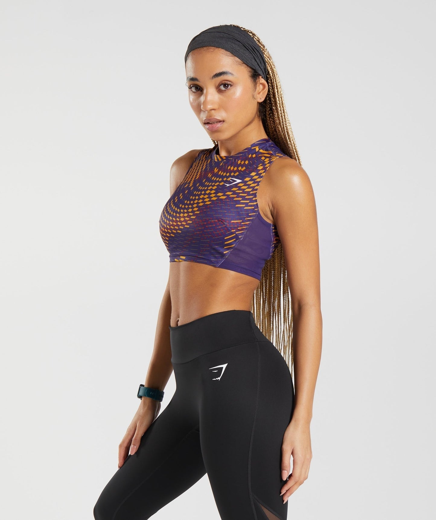 Gymshark Sport Crop Tank - Neptune Purple