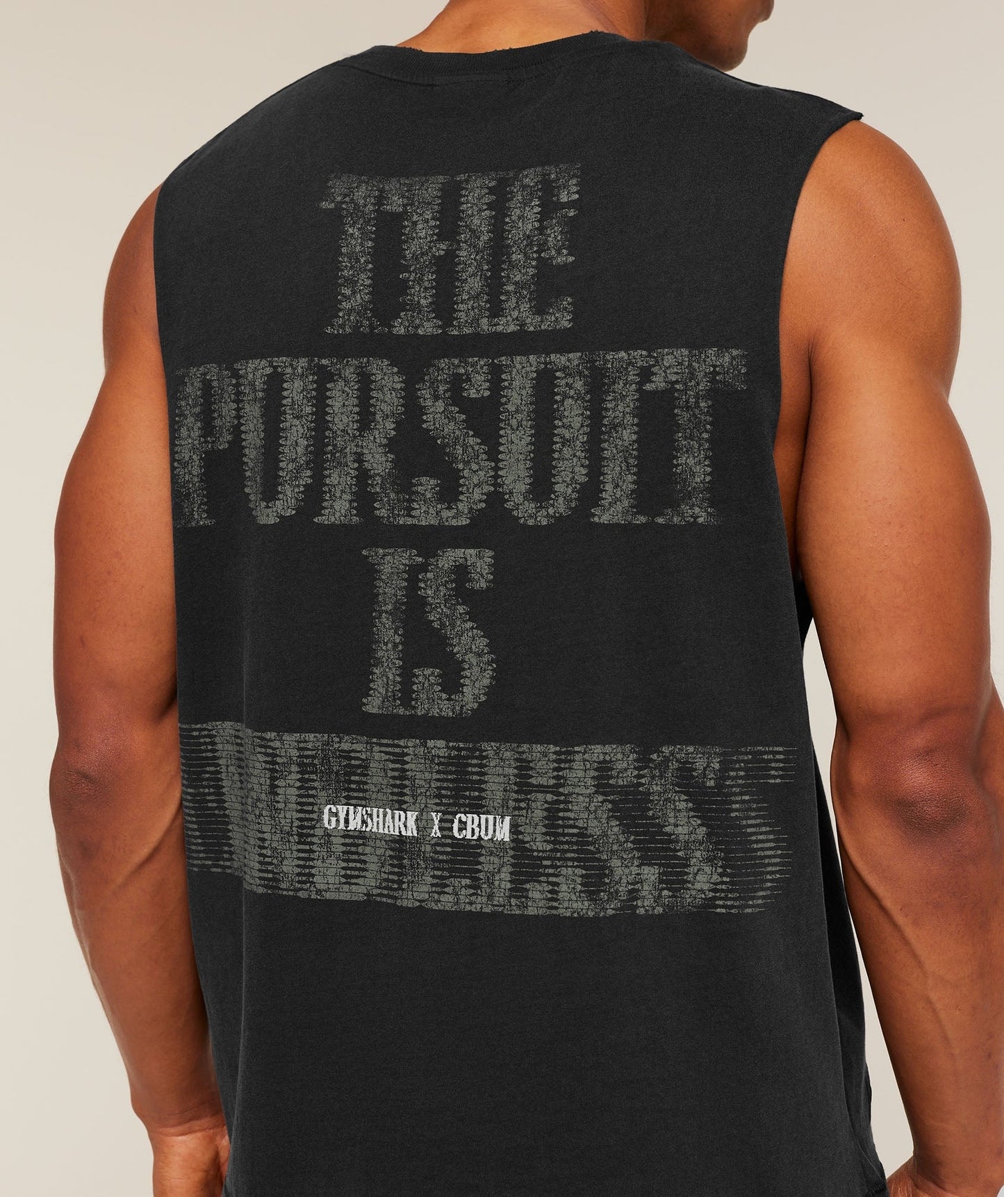 Gymshark x CBUM Washed Sleeveless T-Shirt - Black