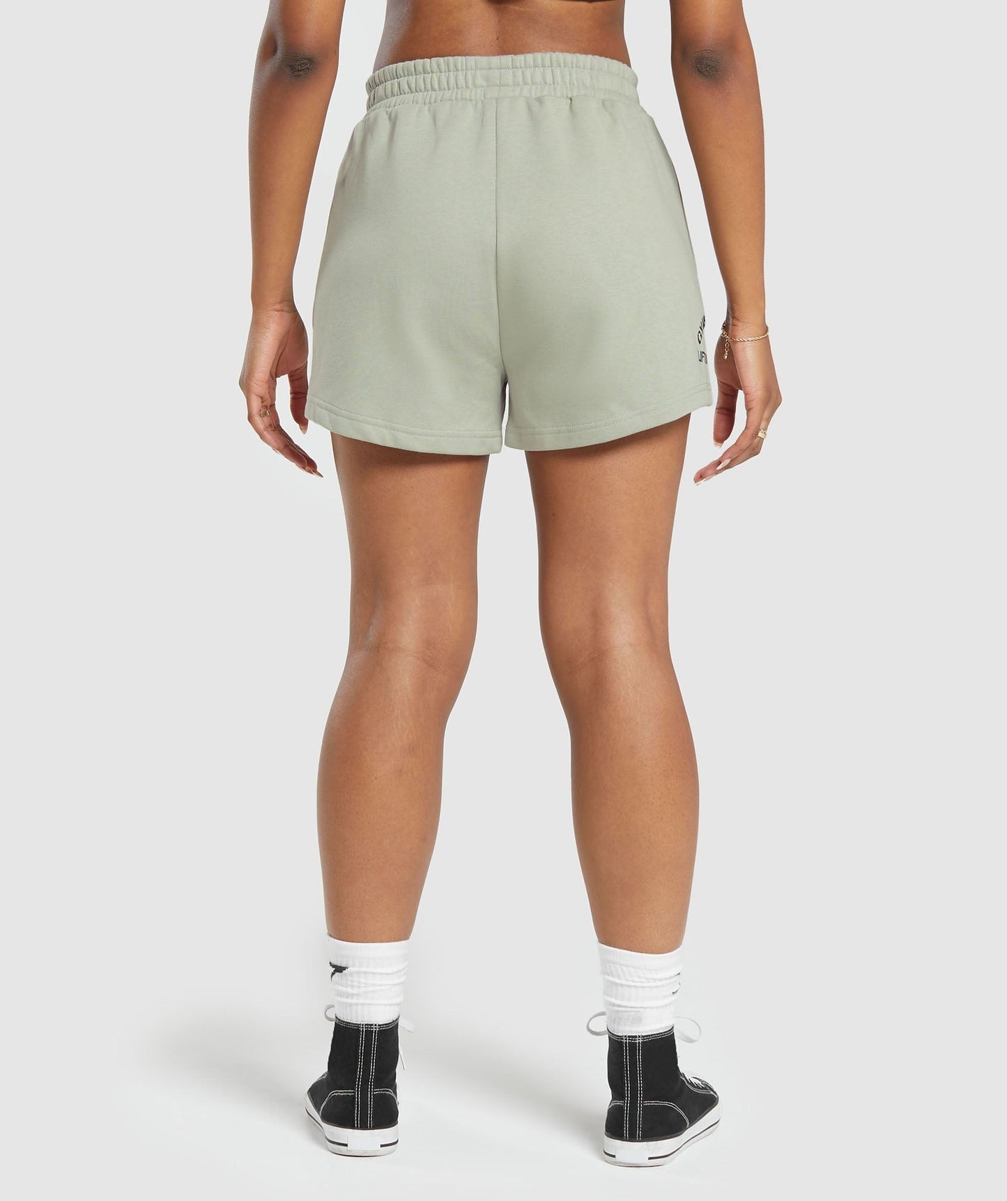 Gymshark Built Graphic Shorts - Stone Grey