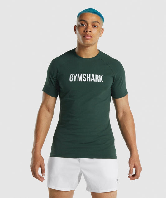 Gymshark Apollo T-Shirt - Dark Green