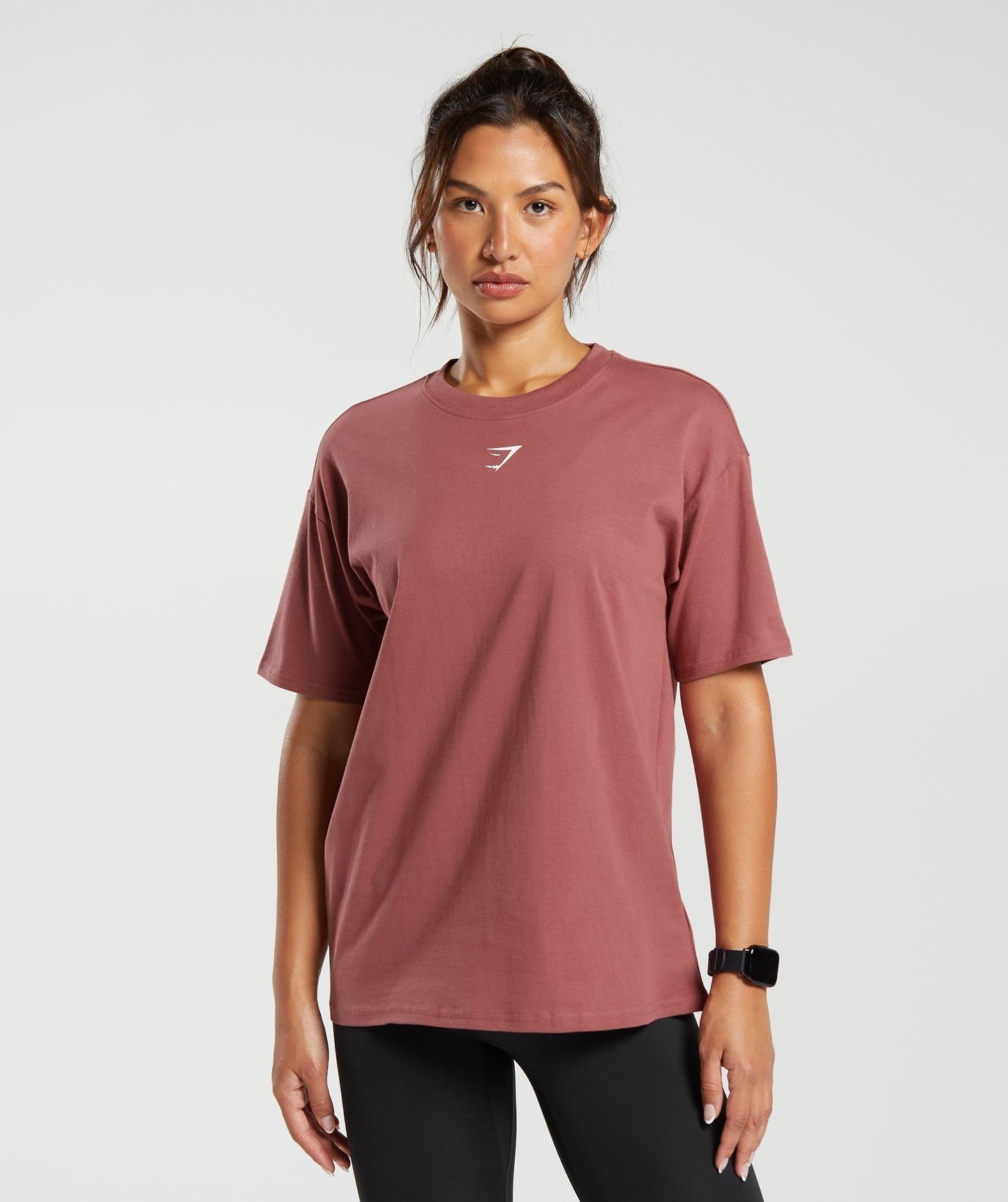 Gymshark Fraction Oversized T-Shirt - Soft Berry