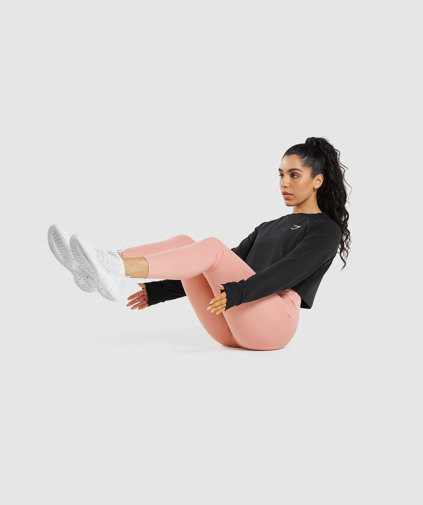 Gymshark Training Cropped Sweater - Black