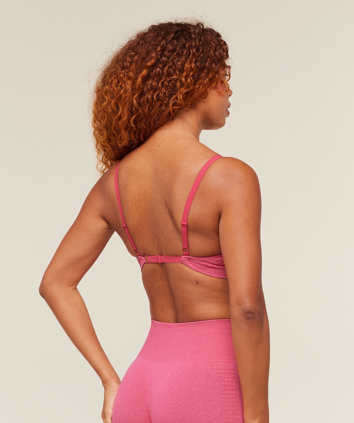 Gymshark Vital Sports Bra - GS Vintage Rouge Pink/ Marl