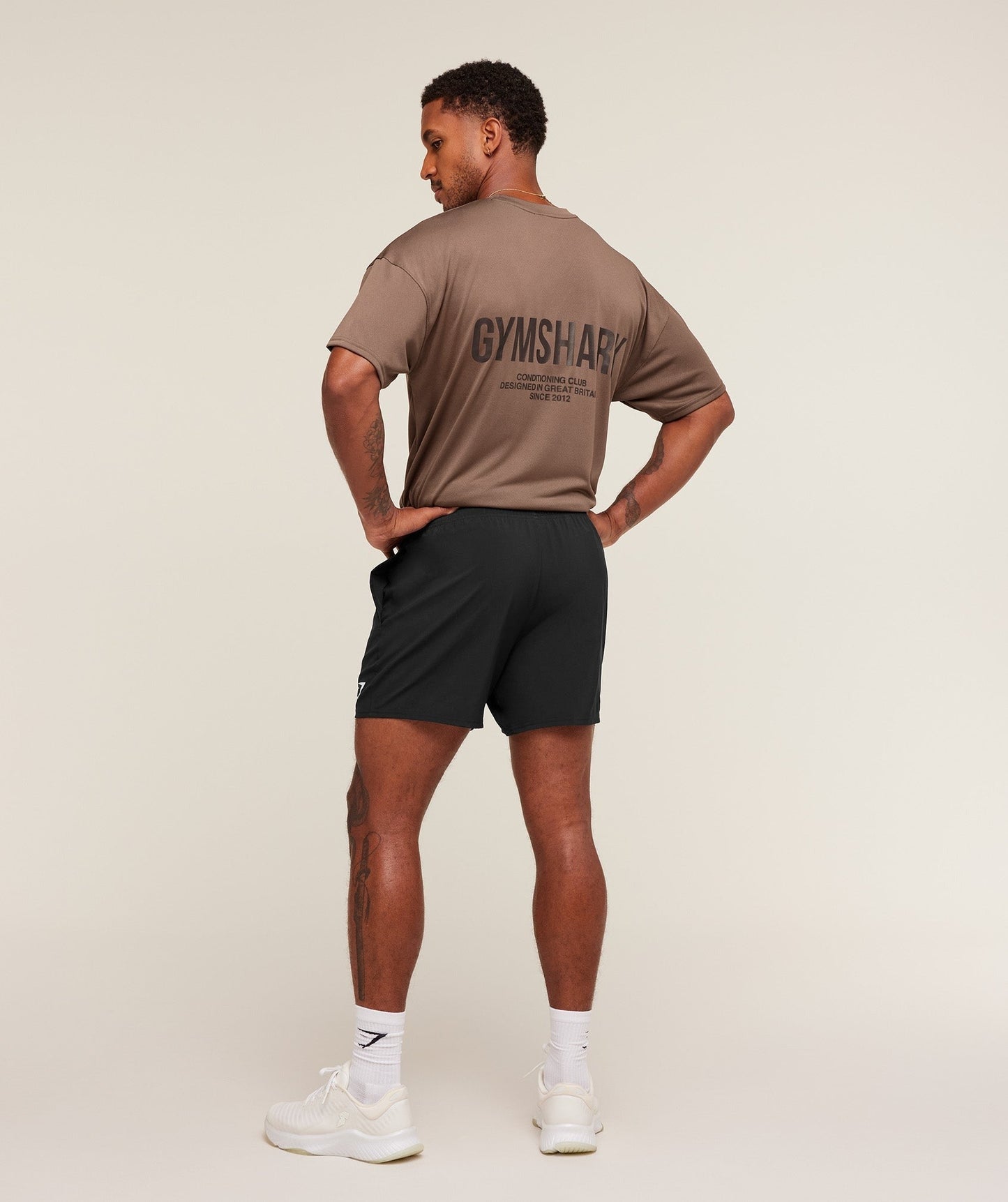 Gymshark Conditioning Club Oversized T-Shirt - Soft Brown/Archive Brown