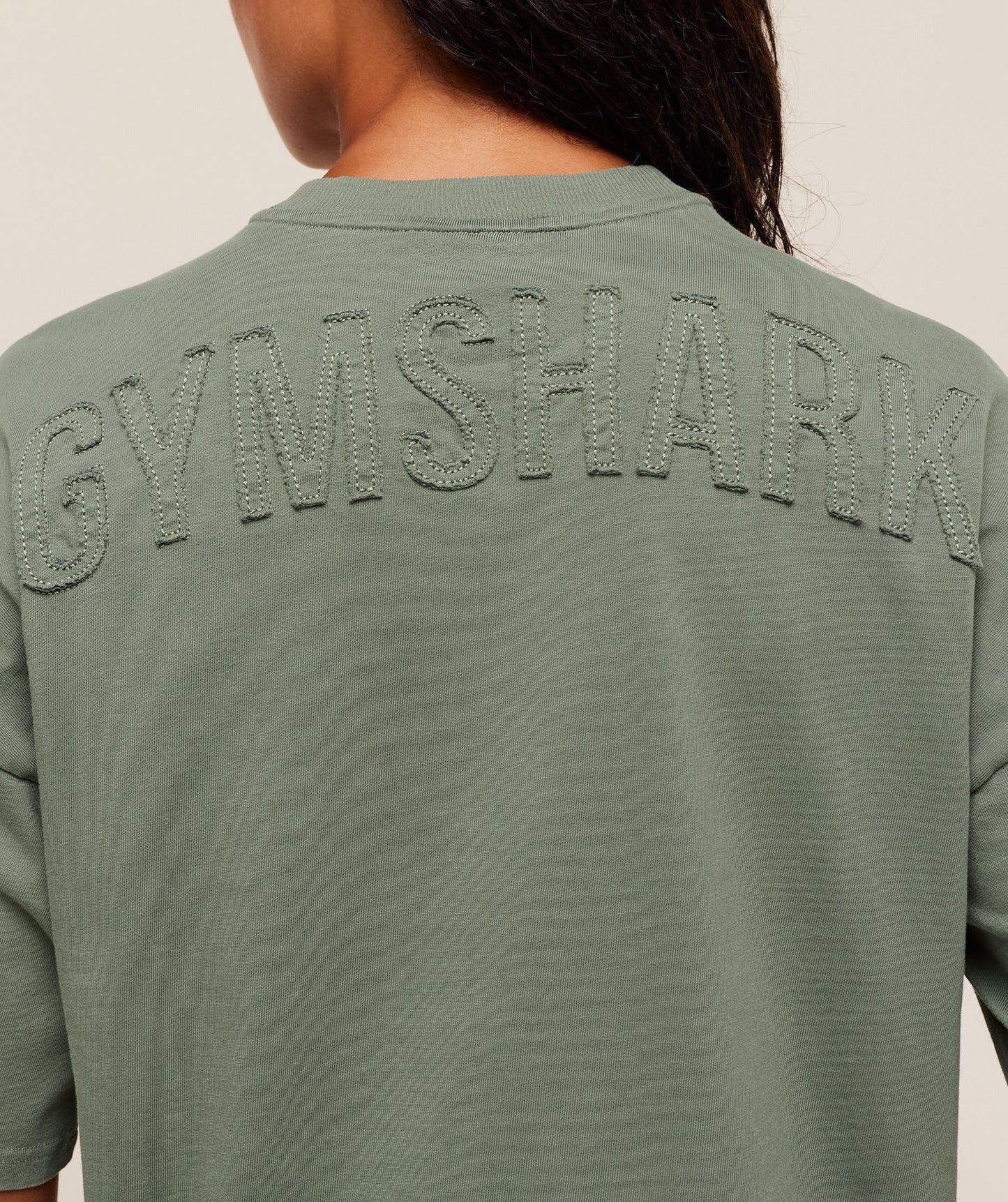 Gymshark Power Washed Oversized T-Shirt - Unit Green/Acid Wash