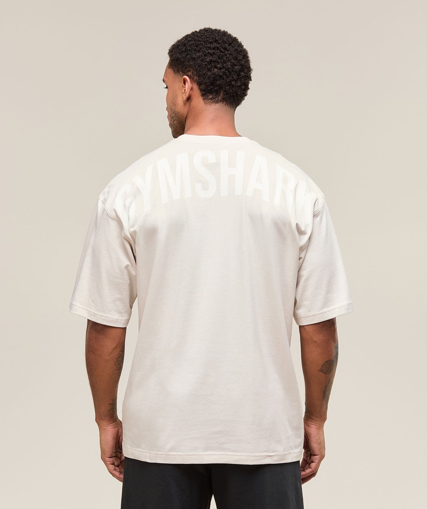 Gymshark Power T-Shirt - Oat White