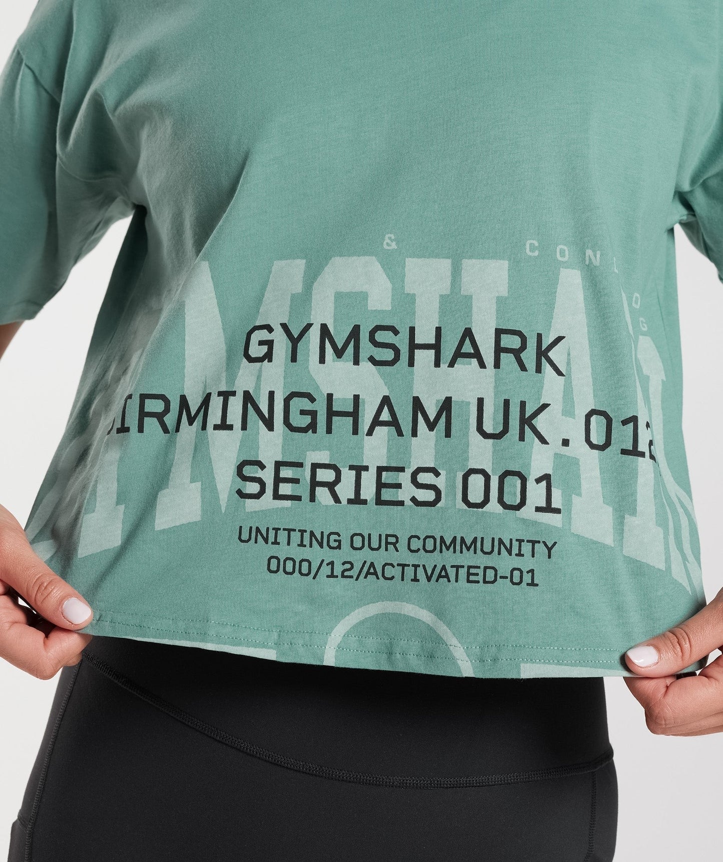 Gymshark Collegiate Midi Top - Ink Teal