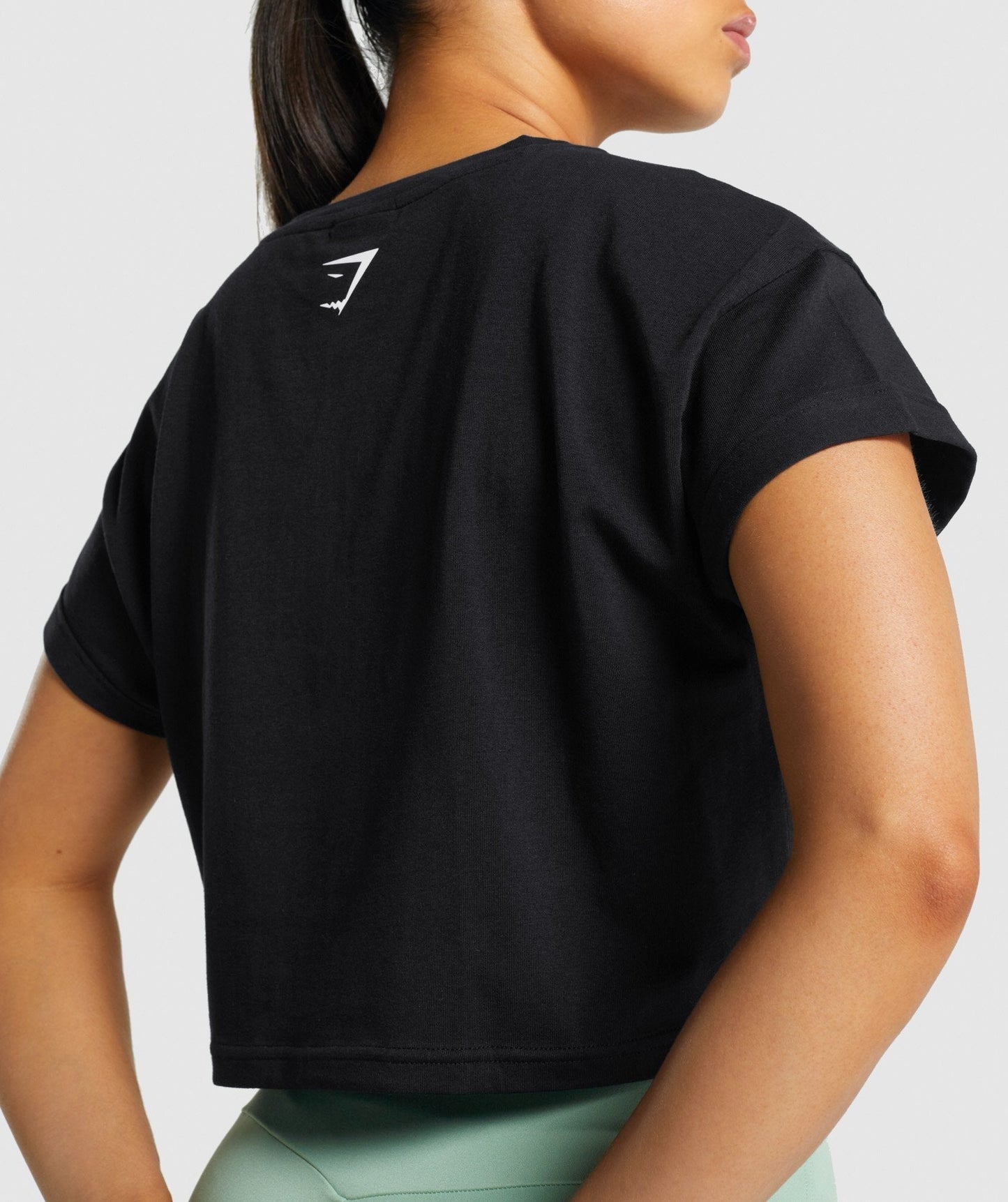 Gymshark Fraction Crop Top - Black