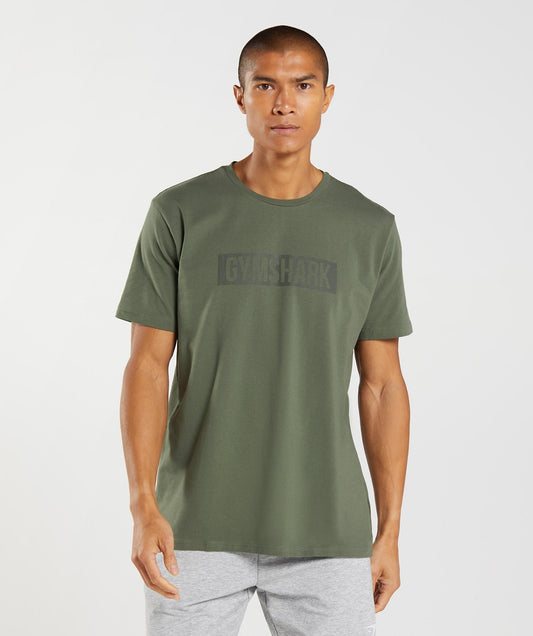 Gymshark Block T-Shirt - Core Olive
