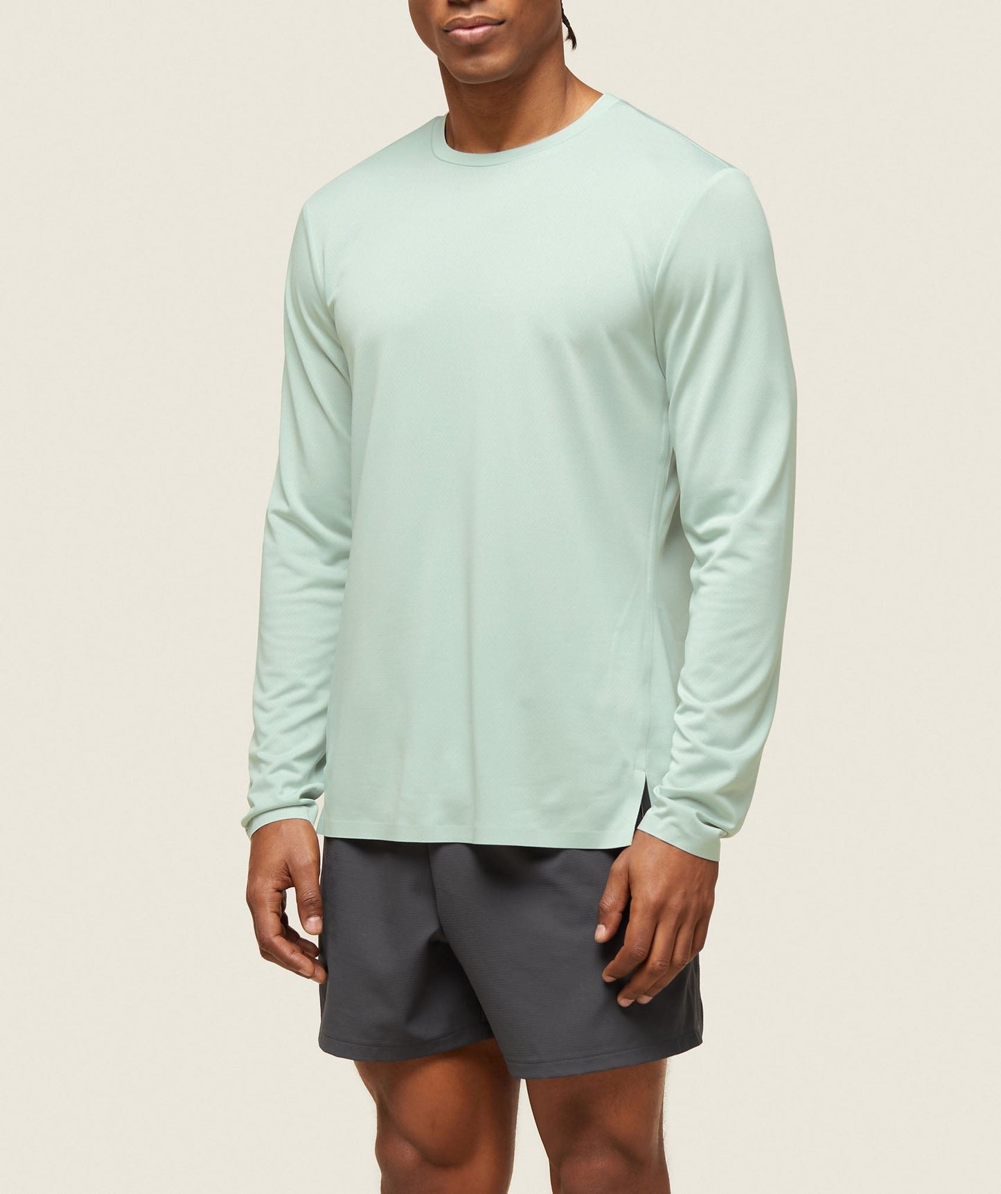Gymshark everywear Tech Long Sleeve Tee - Cool Turquoise