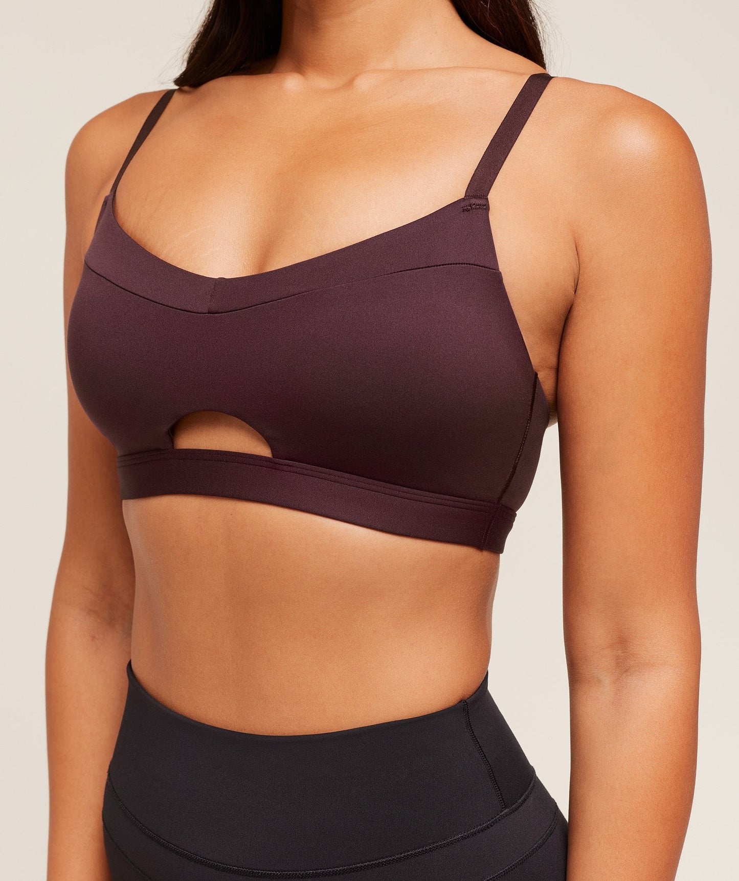 Gymshark Balcony Peekaboo Sports Bra - Cherry Purple