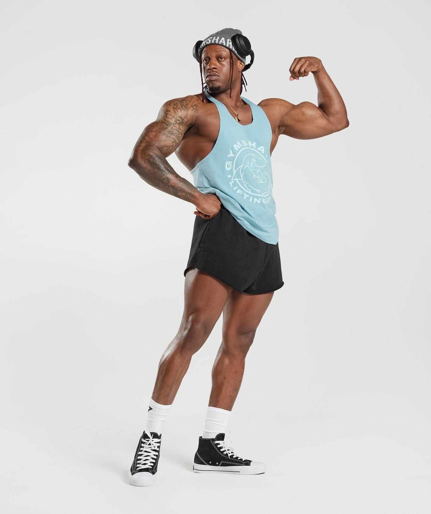 Gymshark Legacy Stringer - Iceberg Blue