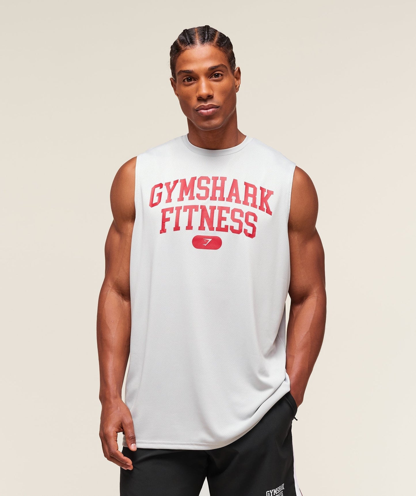 Gymshark Campus Tank - Light Grey