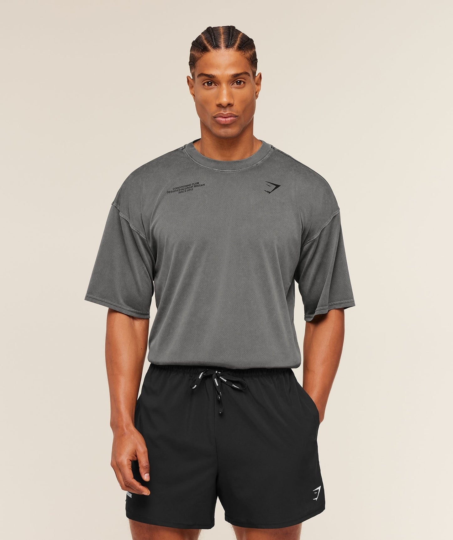 Gymshark Conditioning Club Washed T-Shirt - Black/Wash