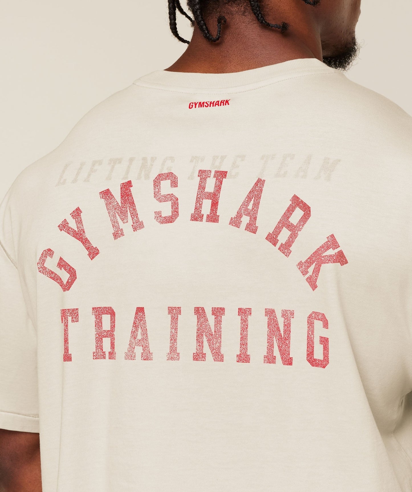 Gymshark Retro Collegiate T-Shirt - Tinted White