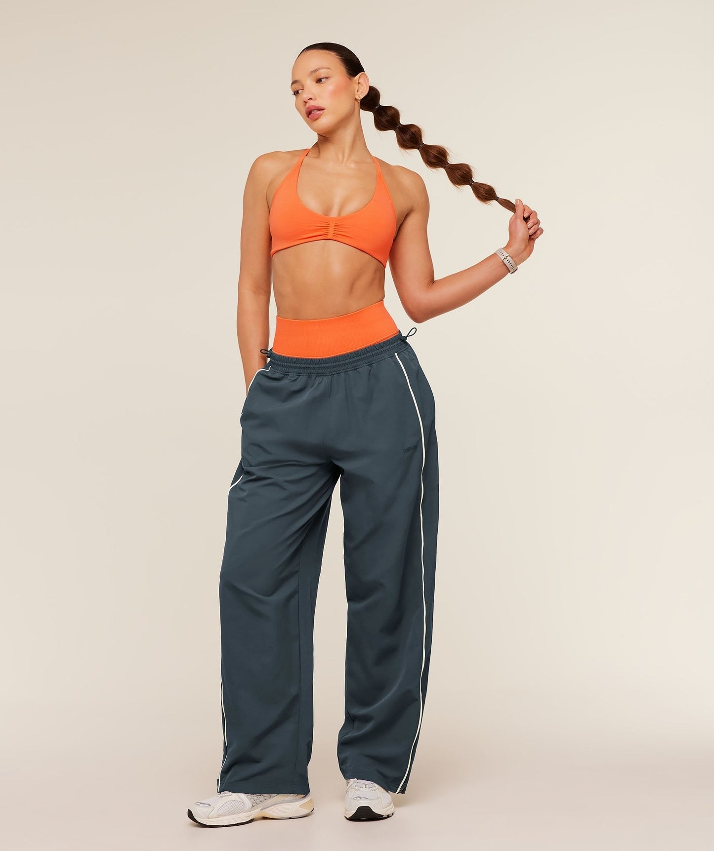 Gymshark To From Pants - Stealth Blue/Soft White