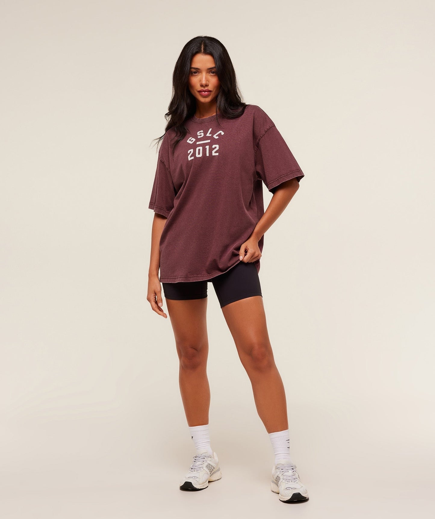 Gymshark Lifting Club 2012 Graphic Short Sleeve T-Shirt - Rich Maroon/Wash
