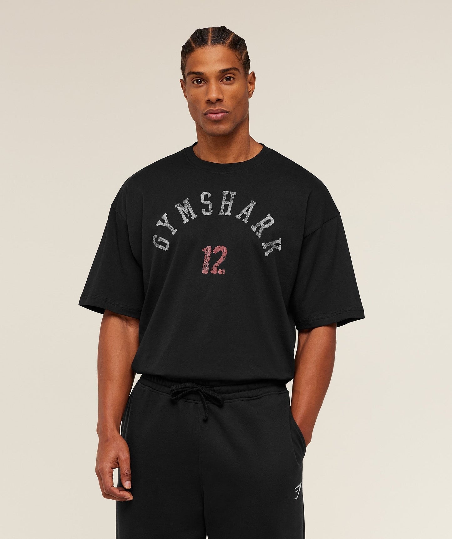 Gymshark 12 Graphic T-Shirt - GS Black