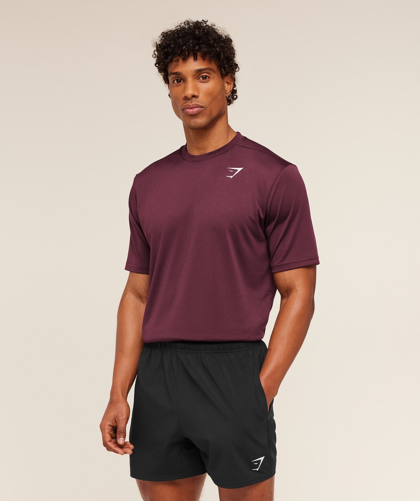Gymshark Arrival T-Shirt - GS Impact Burgundy