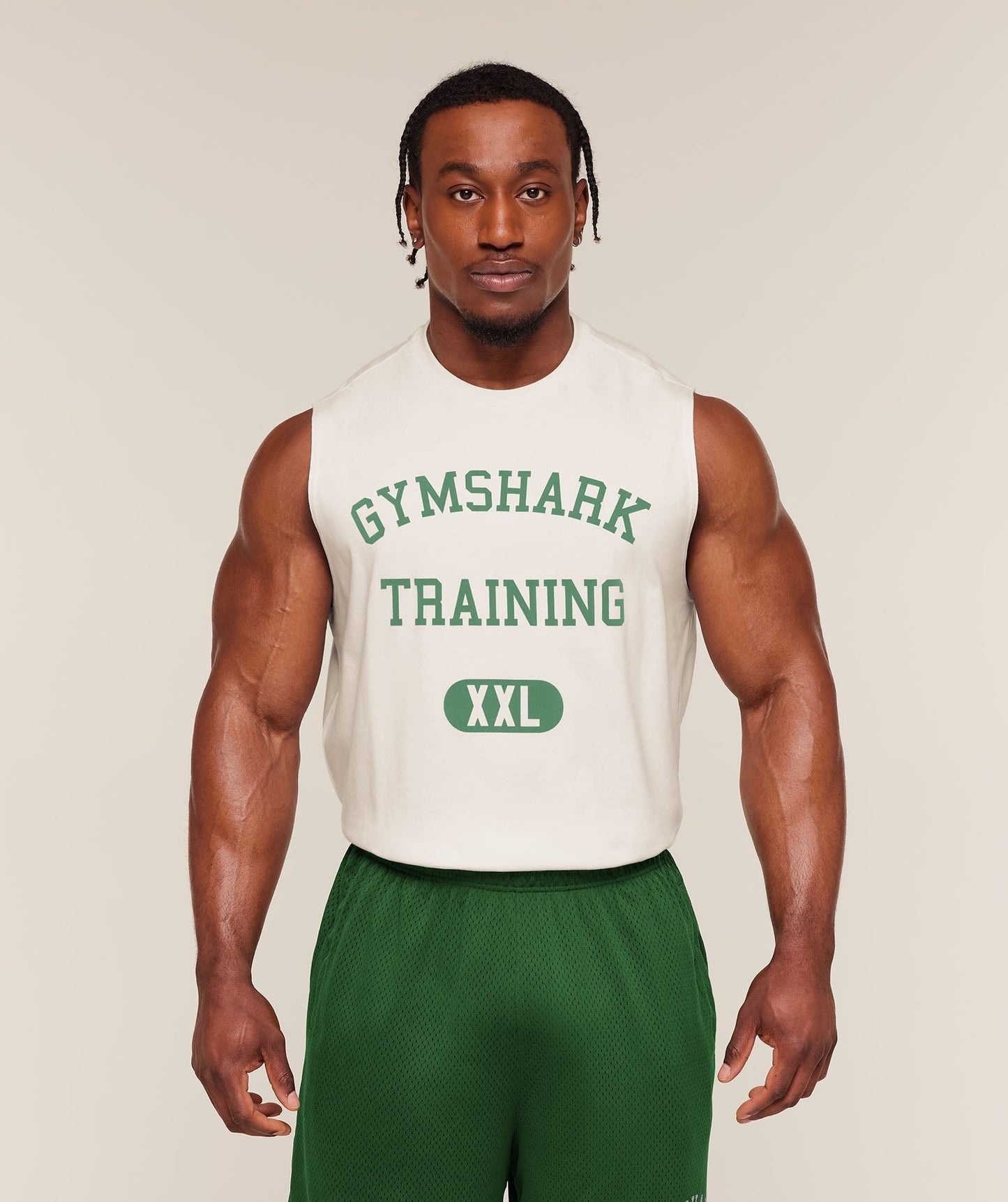 Gymshark Training Graphic Tank - Soft White