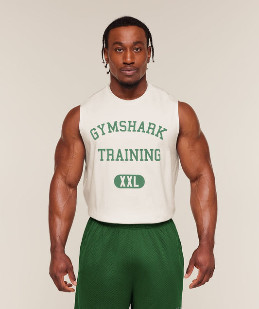 Gymshark Training Graphic Tank - Soft White