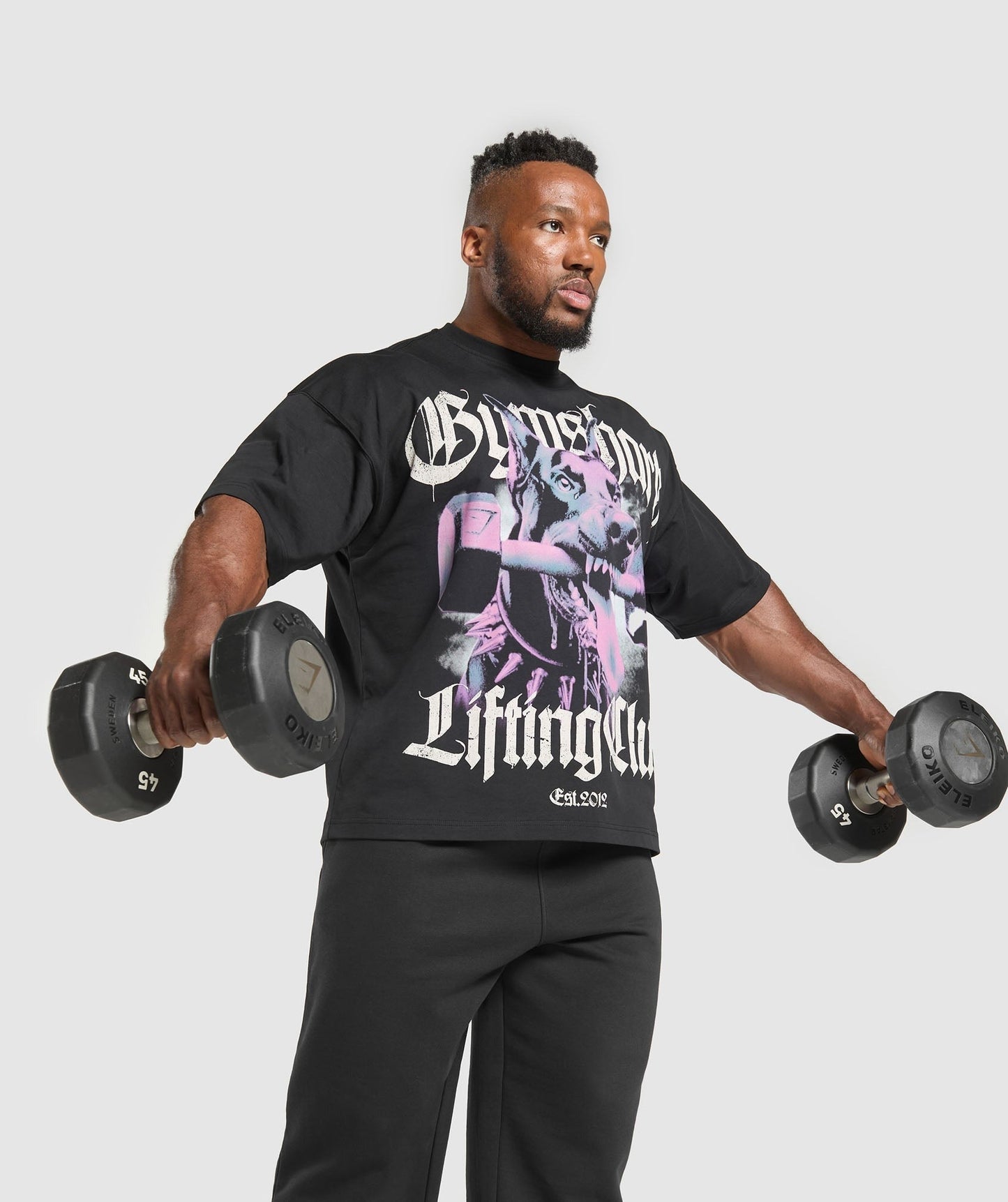 Gymshark Doberman Graphic T-Shirt - Black